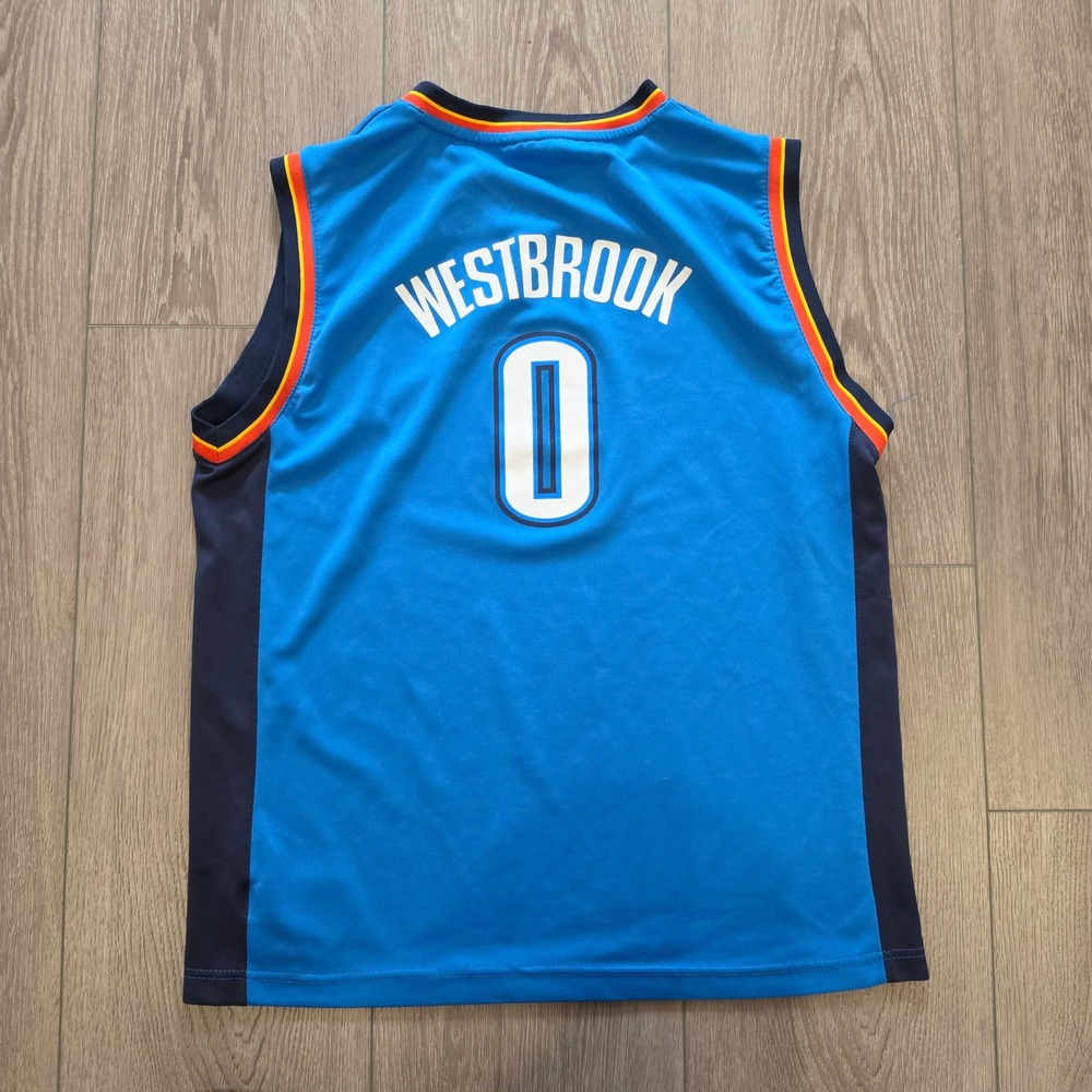Adidas Oklahoma City Thunder Russell Westbrook Jersey Kids XL NBA Basketball - Picture 4 of 7